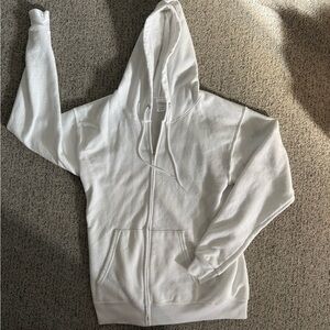 Hanes EcoSmart White Hoodie